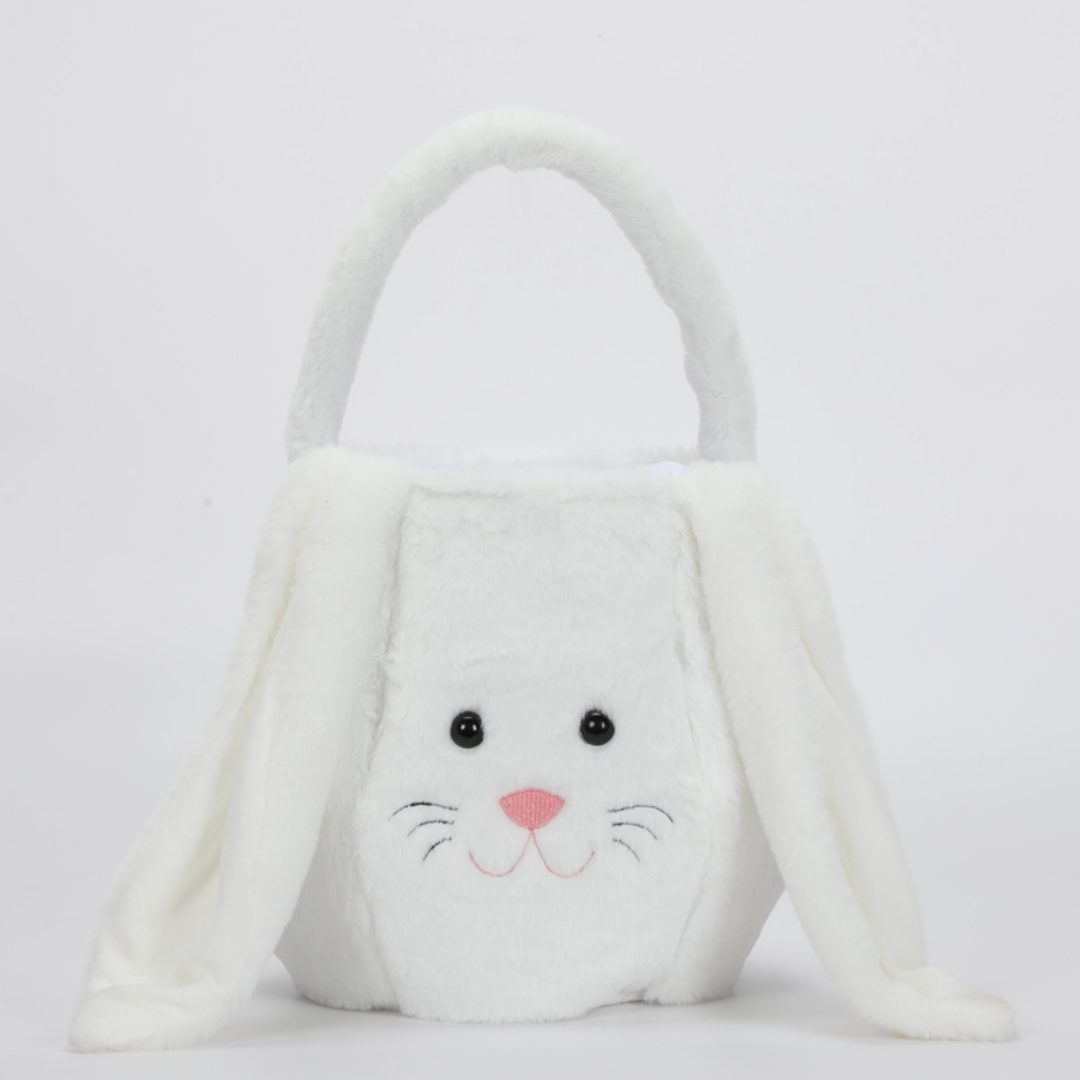 Fluffy White Bunny Basket – BlankYou