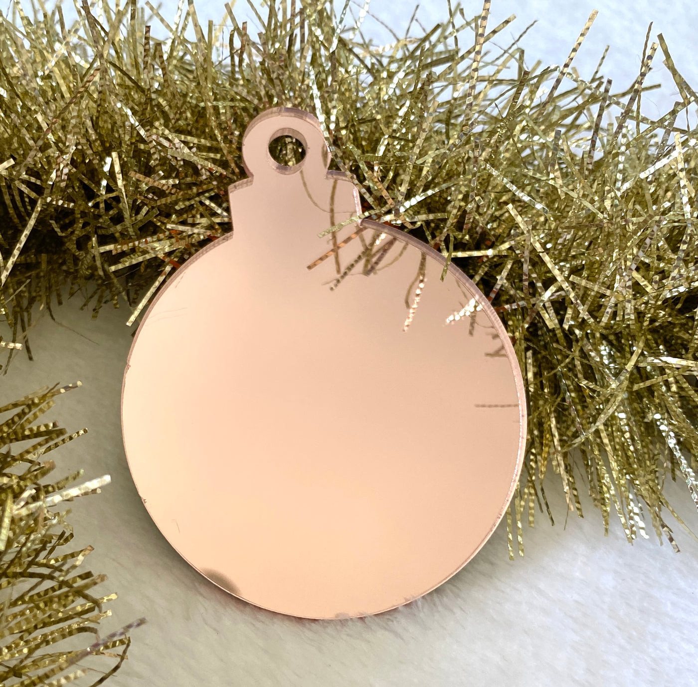 Blank Christmas Bauble Rose Gold Small