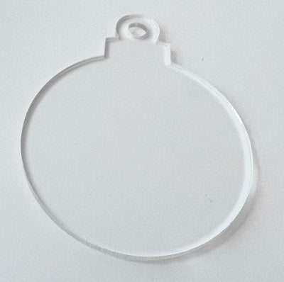 Acrylic Clear Bauble Small