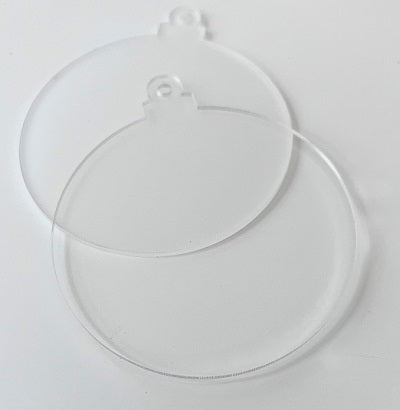 Acrylic Clear Bauble Small
