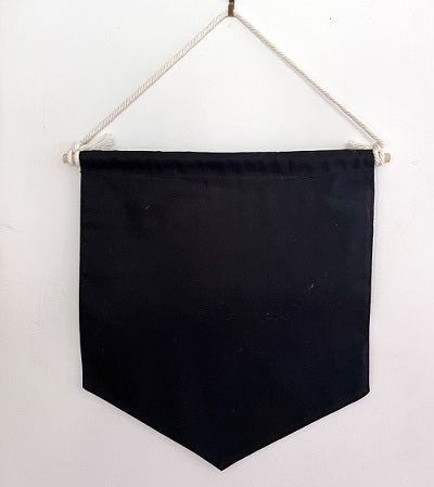 Blank Wall Banner - Black