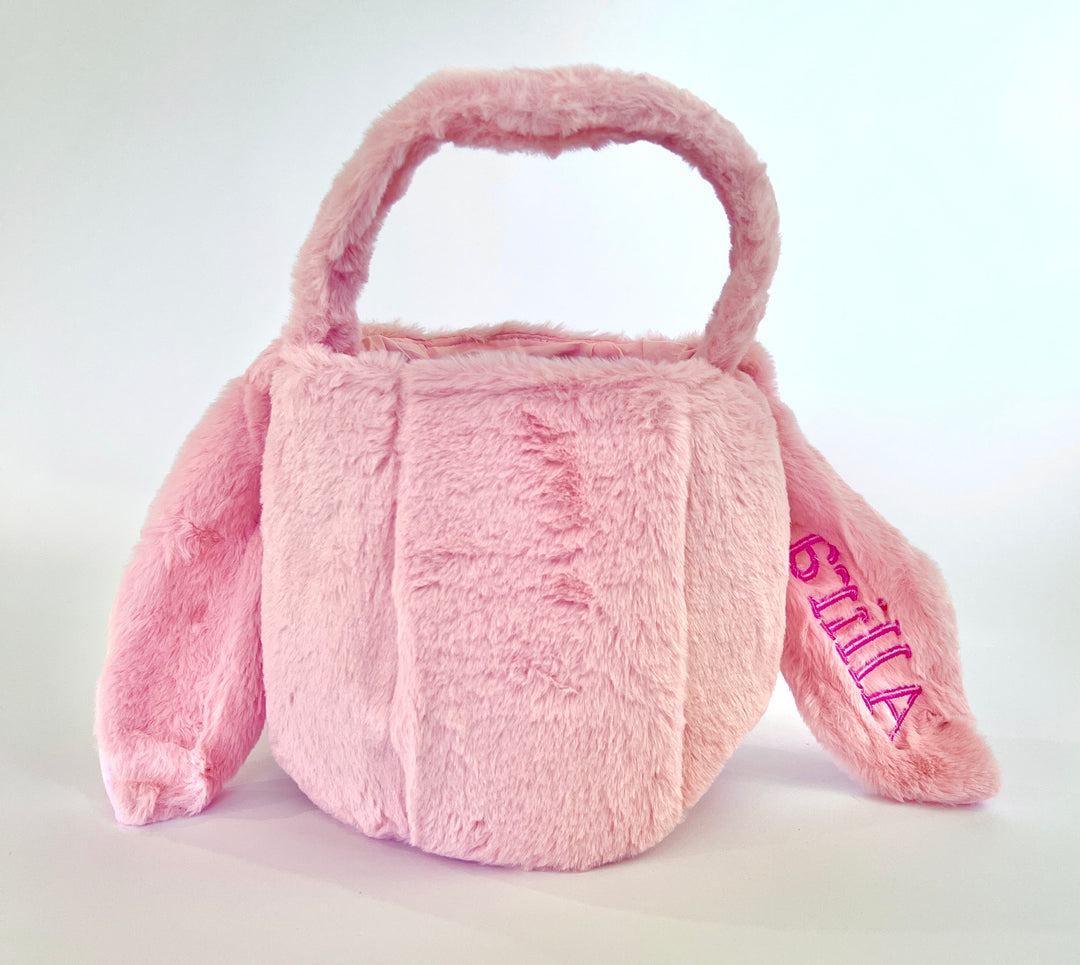 Fluffy Pink Bunny Basket – BlankYou