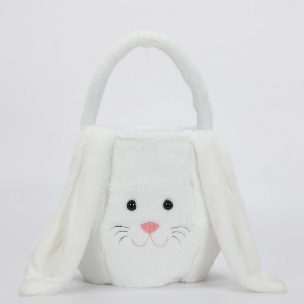 Fluffy White Bunny Basket – BlankYou